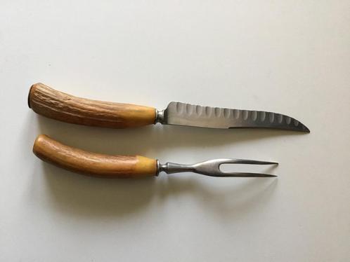 Vleesvork en Mes J.A.Henckels ( in Hilversum ), Huis en Inrichting, Keuken | Bestek, Gebruikt, Ophalen of Verzenden