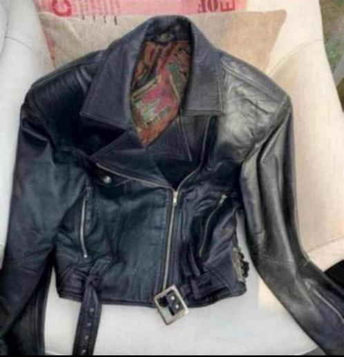 Leren Dames Jas M / Leren Riem /Jurk Zwart ZOSO . S/M NIEUW, Kleding | Dames, Jassen | Zomer, Zo goed als nieuw, Zwart, Ophalen of Verzenden