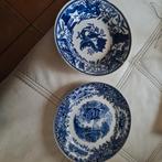 Twee Delfts blauwe wandborden, Ophalen of Verzenden