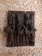 Zware bronzen plaquette-BENIN-Nigeria, Antiek en Kunst, Ophalen