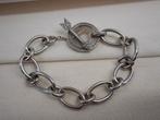 zilveren prachtige armband met bijzonder staaf slot nr.1707, Verzenden, Zo goed als nieuw, Zilver, Zilver