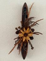 Ouderwetse weefspoel met droog bloemen, Ophalen of Verzenden, Gebruikt, Zilver, Overige materialen