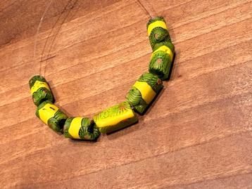 Millefiori Kralen - Groen & Geel beschikbaar voor biedingen