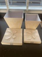 Kado  boxjes 2 maten leuk voor de feestdagen of voor de sier, Doe-het-zelf en Verbouw, Kratten en Dozen, Doos, Minder dan 50 cm