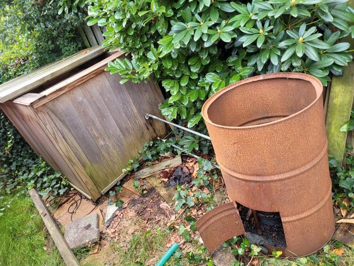 zelfbouw hottub ibc vat, Tuin en Terras, Bubbelbaden en Hottubs, Gebruikt, Vast, Pomp, Ophalen