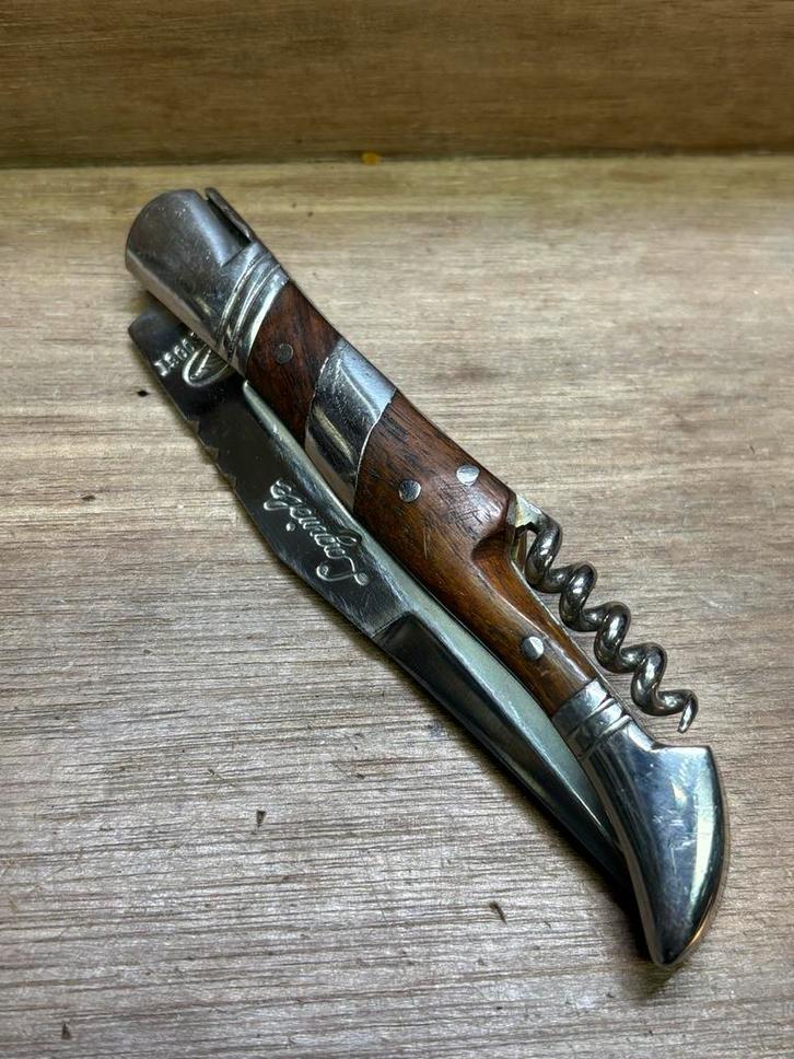 Laguiole Zakmes met Kurkentrekker - Elegant en Functioneel, Caravans en Kamperen, Kampeergereedschap, Gebruikt, Ophalen of Verzenden