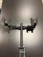 Neomounts Monitor Arm Dubbel - Ergonomische Monitorsteun, Computers en Software, Monitoren, Ophalen, Gebruikt, In hoogte verstelbaar