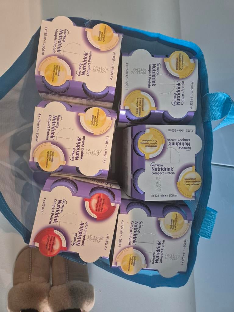 Nutridrink compact proteïne, Ophalen