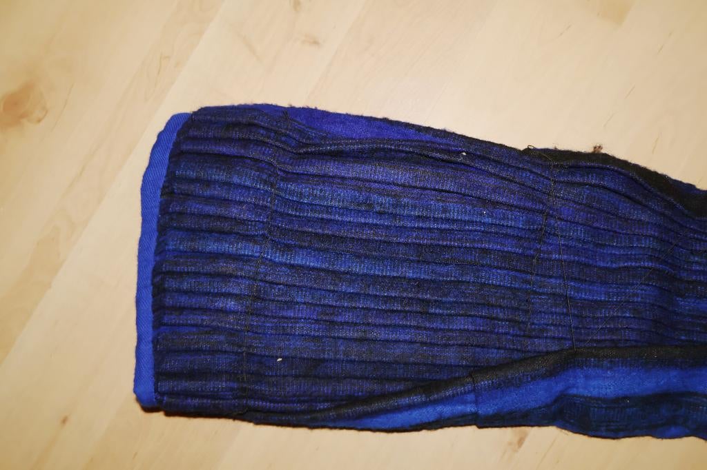 blauw /zwart gestreepte wollen rok; Staphorster klederdracht, Ophalen of Verzenden