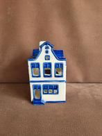 Waxinelichthouder huisje klokgevel Delft Blauw WD-027, Ophalen of Verzenden