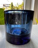 Iittala Kivi Glas Kandelaar Blueberry Blue Flame 80 mm, Overige materialen, Overige kleuren, Ophalen of Verzenden, Zo goed als nieuw