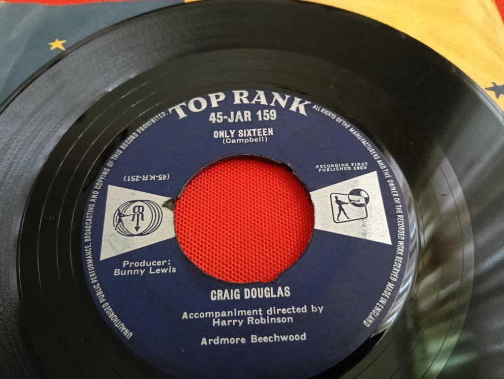 CRAIG DOUGLAS 1959 TOP RANK LABEL ROCK & ROLL, Cd's en Dvd's, Verzenden, Zo goed als nieuw, Pop, EP