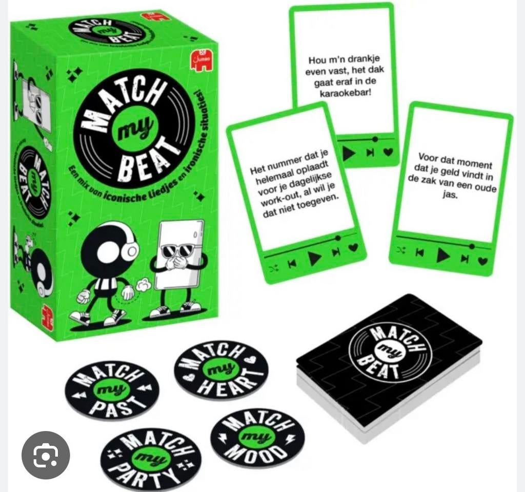 Match my beat muziekspel jumbo hitster *PRE ORDER* *21,50*, Jumbo, Vijf spelers of meer, Nieuw, Ophalen of Verzenden