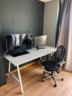 IKEA Utespelare bureau - Zo goed als nieuw. Met bureaustoel, Huis en Inrichting, Bureaus, Ophalen, In hoogte verstelbaar, Zo goed als nieuw