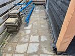 Gratis 80 stoeptegels, Tuin en Terras, Tegels en Klinkers, Ophalen, Gebruikt, Beton, Terrastegels