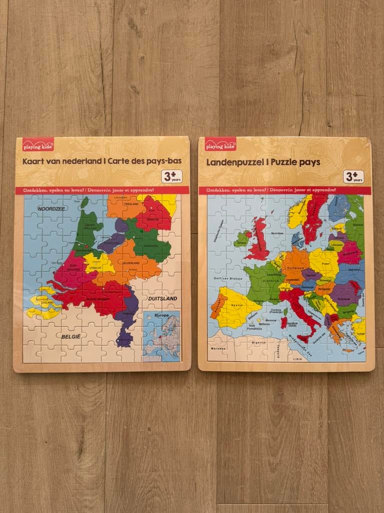Houten puzzels nederland en europa, Ophalen of Verzenden, Zo goed als nieuw