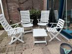 Mooie tuinstoelen incl tafeltjes merk Rovergarden, Ophalen of Verzenden, Gebruikt, Kunststof