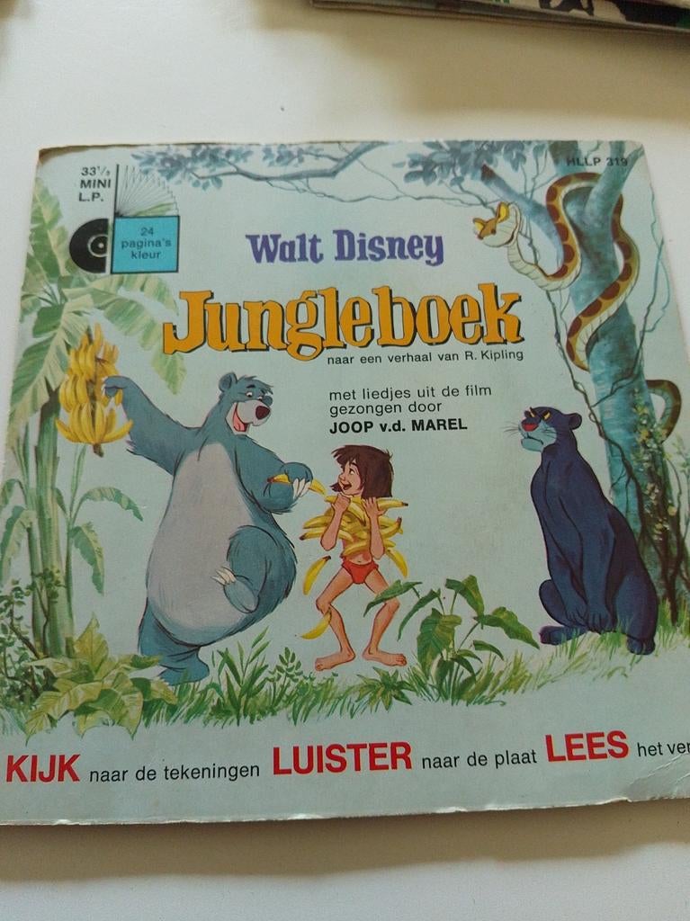 Walt Disney Jungleboek Mini LP single, Ophalen of Verzenden