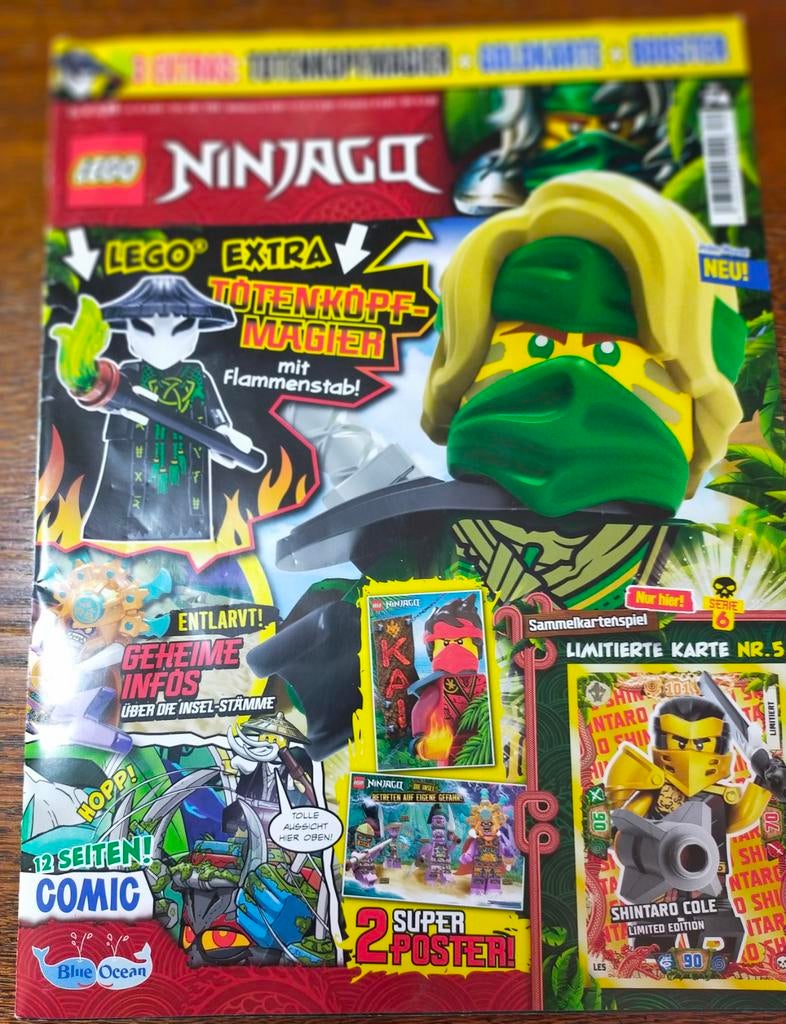 Lego Ninjago verzamelalbum met kaarten en magazine, Ophalen of Verzenden