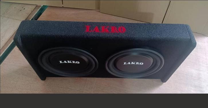 lakro Active platte dubbele subwooferkist LAKRO, Niet ingevuld, Niet ingevuld, Nieuw, Ophalen of Verzenden