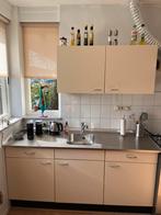 Keukenblokje compleet, Huis en Inrichting, Keuken | Complete keukens, Ophalen, Gebruikt, Enkelwandige keuken, Crème