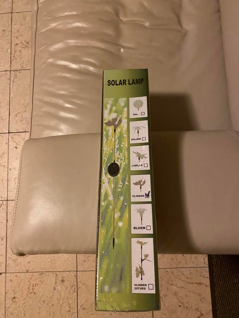 Solar lamp vlinder, Ophalen of Verzenden, Nieuw