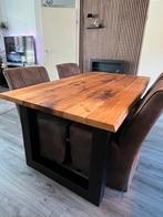 Boomstamtafel, Ophalen, Zo goed als nieuw, Landelijk, 4 tot 6 stoelen