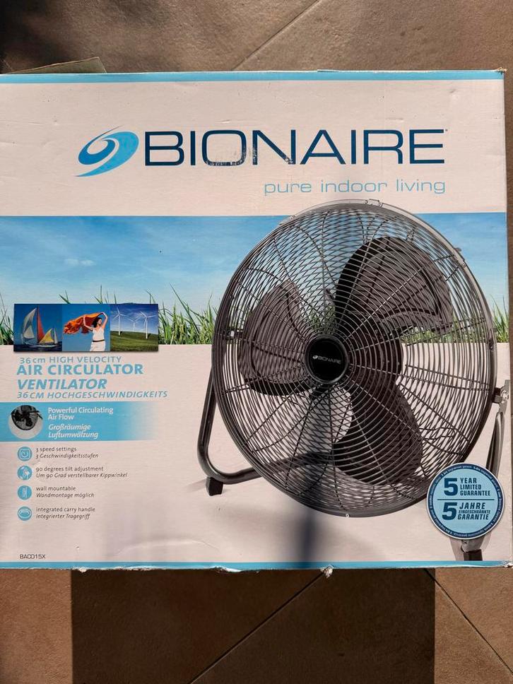 Bionaire Ventilator - Krachtige luchtcirculatie, Witgoed en Apparatuur, Ventilatoren, Zo goed als nieuw, Vloerventilator, Ophalen