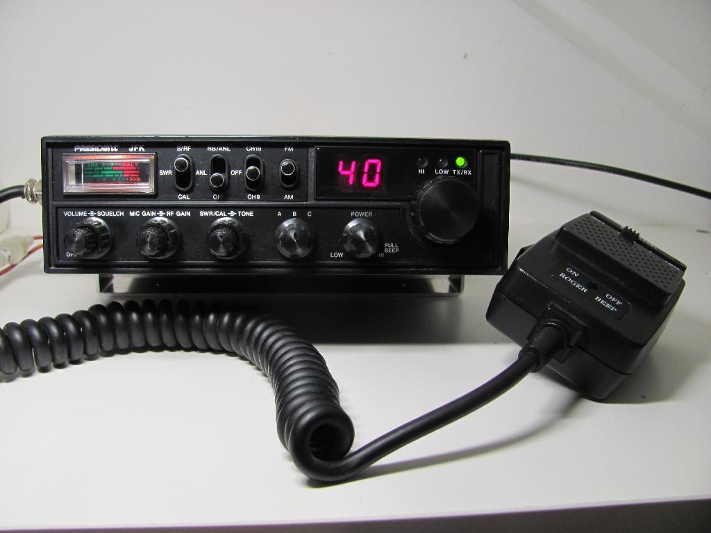 27mc President JFK-1 incl. Echo microfoon, Telecommunicatie, Zenders en Ontvangers, Ophalen of Verzenden, Gebruikt, Zender en Ontvanger