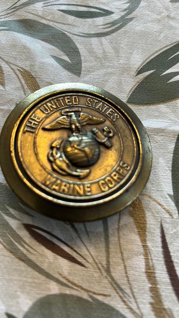 Buckle - the united states Marine Corps, Ophalen of Verzenden, Marine, Amerika, Embleem of Badge