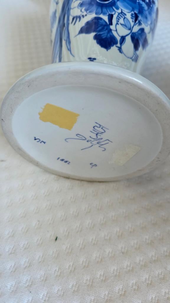 Vazen, Ophalen, Blauw, Aardewerk of Porselein, Zo goed als nieuw