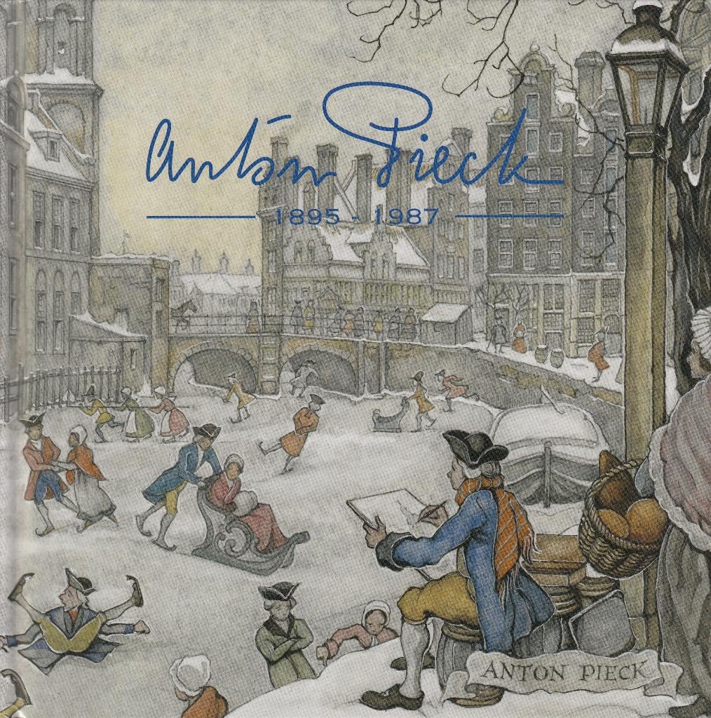 Nederland- 2017- Anton Pieck 1895-1987- Boek + 4  Blokken, Verzenden, Na 1940, Postfris