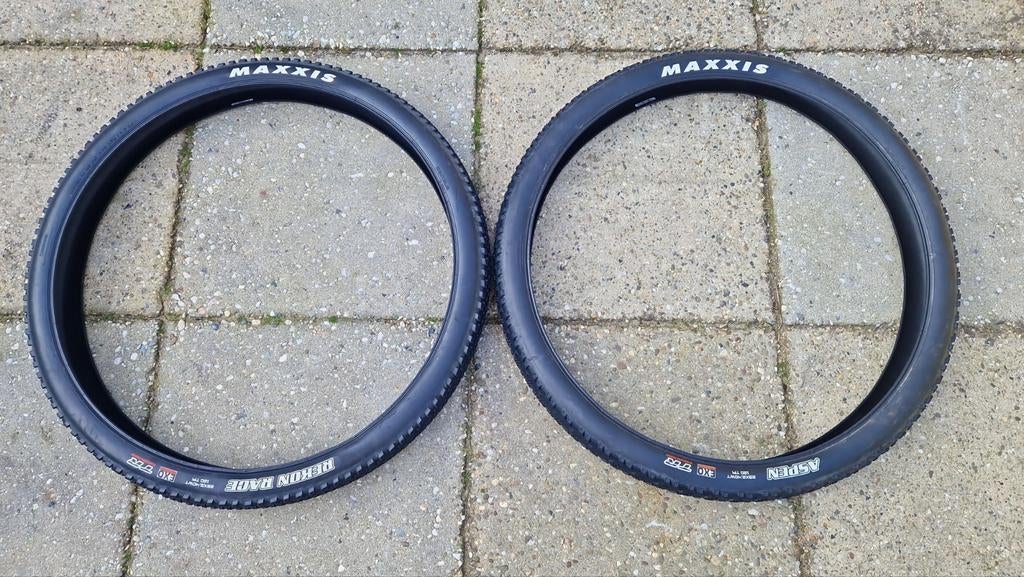 Maxxis Rekon Race en Aspen EXO TR 29x2.40WT buitenbanden, Fietsen en Brommers, Fietsonderdelen, Ophalen, Zo goed als nieuw, Band