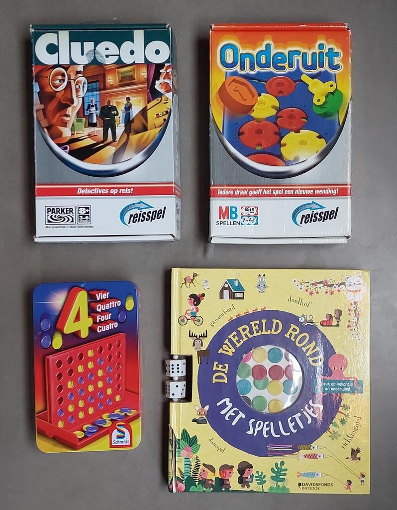 4 reisspellen, Hobby en Vrije tijd, Gezelschapsspellen | Bordspellen, Ophalen