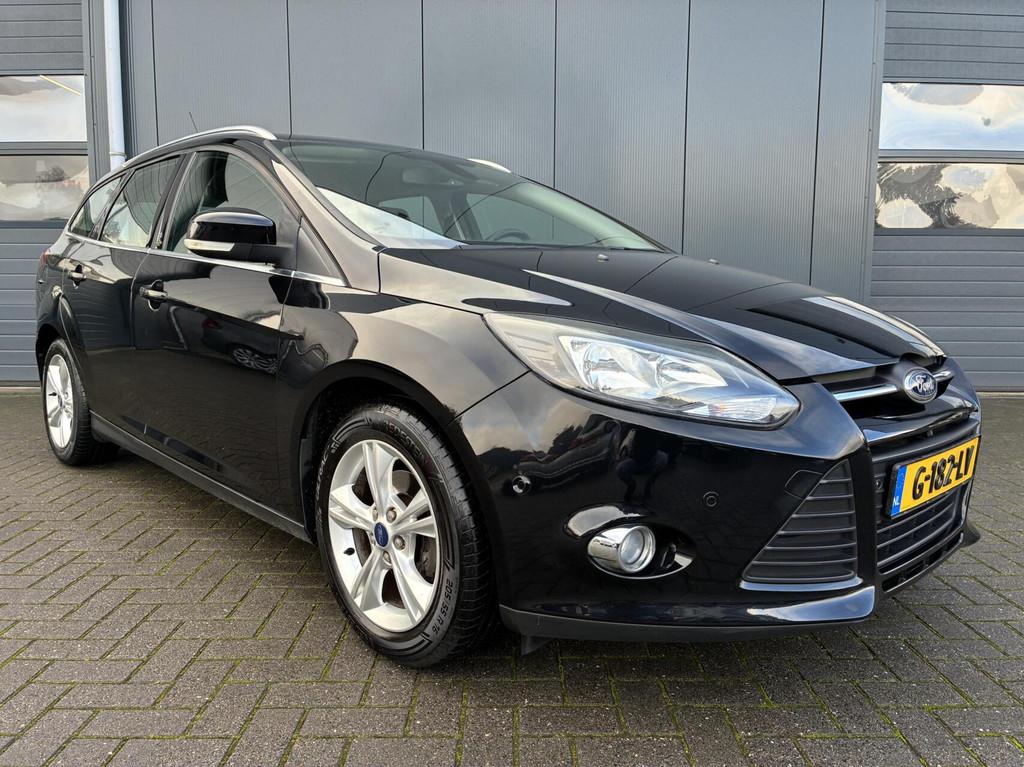 Ford Focus Wagon 1.0 EcoBoost 125 PK Titanium | NAVI | CRUIS, Auto's, Ford, Euro 5, Gebruikt, Zwart, Zwart