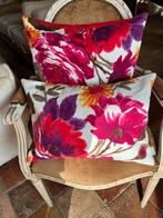 Raaf 2 stuks sierkussens linnen stof met rits, Ophalen of Verzenden, Nieuw, Vierkant