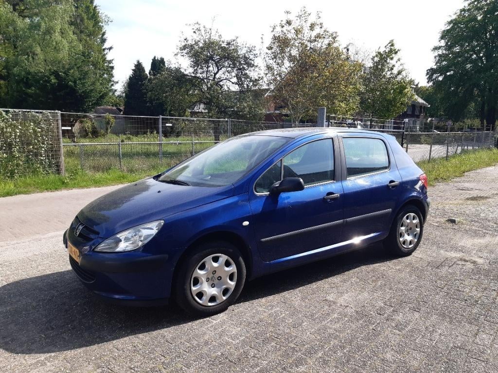 Peugeot 307 1.6 HDI (druklager defect)   export auto, Auto's, Voorwielaandrijving, Elektrische ramen, 4 cilinders, Blauw
