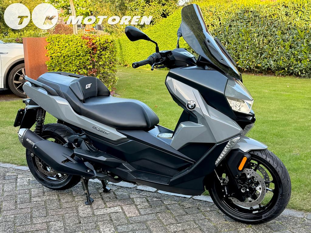 ⭐️ BMW C 400 GT Nardo Grey 2899KM A2 BOS Uitlaat C400GT, 400 cc, Scooter, Occasion, Handvatverwarming