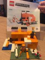 Lego Minecraft De Vossenlodge 21178 met instructieboekje, Ophalen of Verzenden, Zo goed als nieuw, Complete set, Lego