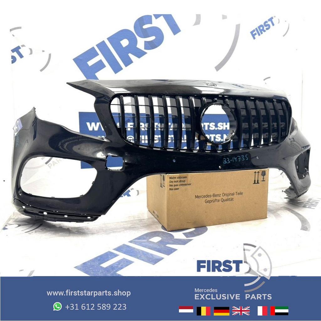 W156 BUMPER + GT GRIL FACELIFT GLA AMG VOORBUMPER ZWART WIT, Gebruikt, -, Voor, Ophalen of Verzenden