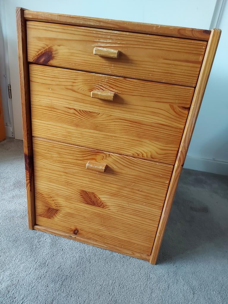 Grenen Ladenkastje B 39,5 x D 50 x H 59 Vintage, Ophalen, Gebruikt, 50 tot 100 cm, 3 of 4 laden