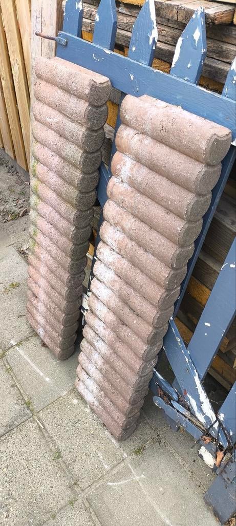 Twee betonnen banden voor tuin/terras 100x25x8 cm(lxhxb), Tuin en Terras, Ophalen, Gebruikt, 100 tot 200 cm, Minder dan 25 cm
