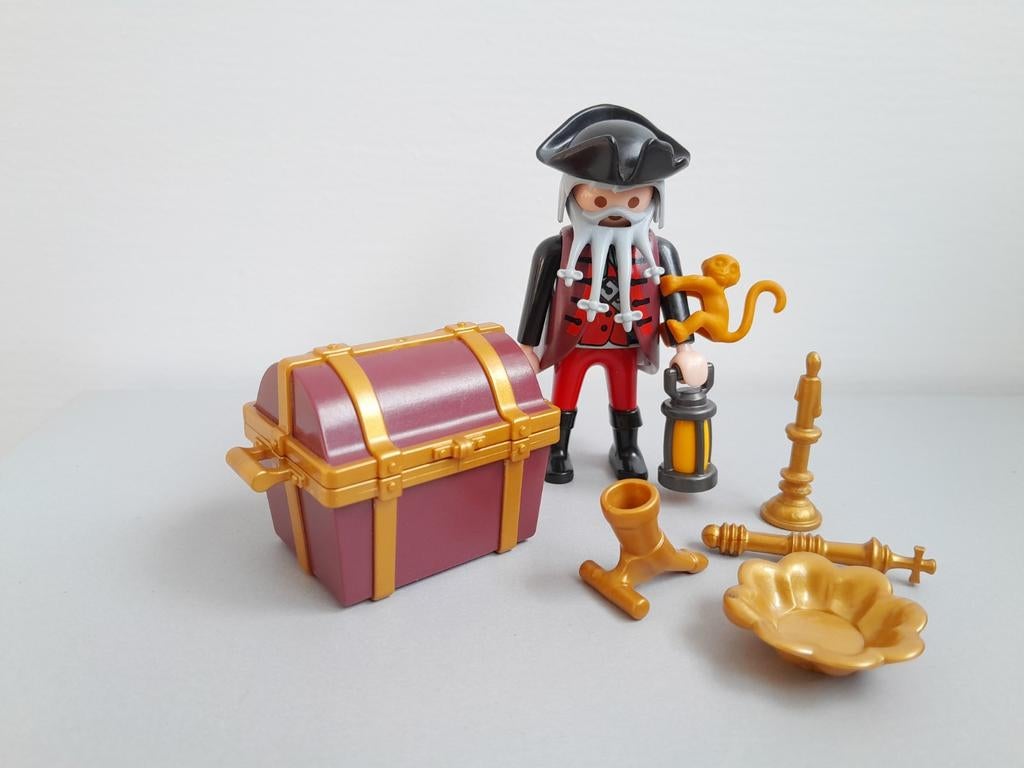 Playmobil 4783 piraat met schatkist, Ophalen of Verzenden, Zo goed als nieuw, Complete set
