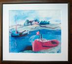 Een fraaie koppermaandagprent v. Jan Wiegers Groninger Ploeg, Antiek en Kunst, Ophalen