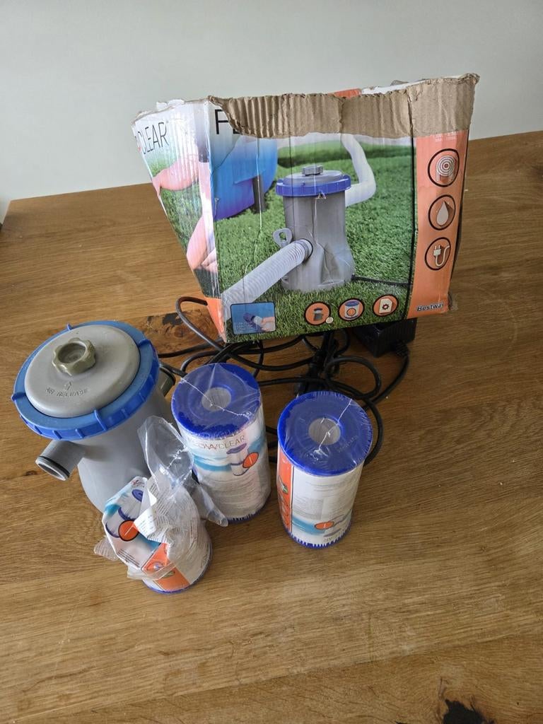 Bestway Flowclear zwembadpomp met filters, Tuin en Terras, Zwembaden, Ophalen, Gebruikt, Overige typen