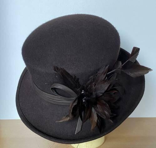 Hoed bruin maat 58 NIEUW, Ophalen of Verzenden, Nieuw, 58 cm (L, 7¼ inch) of meer, Hoed