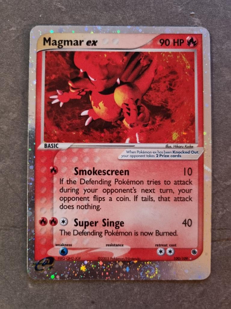 Magmar ex holo, Ophalen of Verzenden, Zo goed als nieuw, Losse kaart