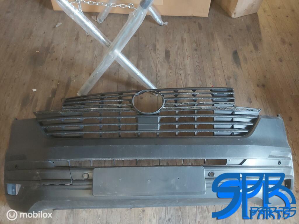 TRANSPORTER T6 GP T6.1 Voorbumper 7LA807221F BUMPER 4X PDC, Gebruikt, Ophalen of Verzenden, Bumper, Volkswagen