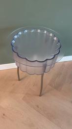 Vintage Ikea Hatten bijzettafel - Ehlen Johansson jaren ‘90, Ophalen, Minder dan 45 cm, Rond, Zo goed als nieuw