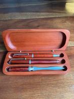 3 delige pennenset hout, Overige merken, Pennenset, Met doosje, Ophalen of Verzenden